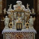 Jelenia Góra Kościół Świętych Erazma i Pankracego Tabernakulum ołtarza głównego